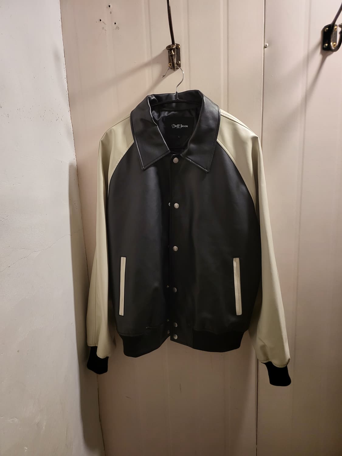 [L]도프제이슨 바시티 가죽 자켓 상품이미지1