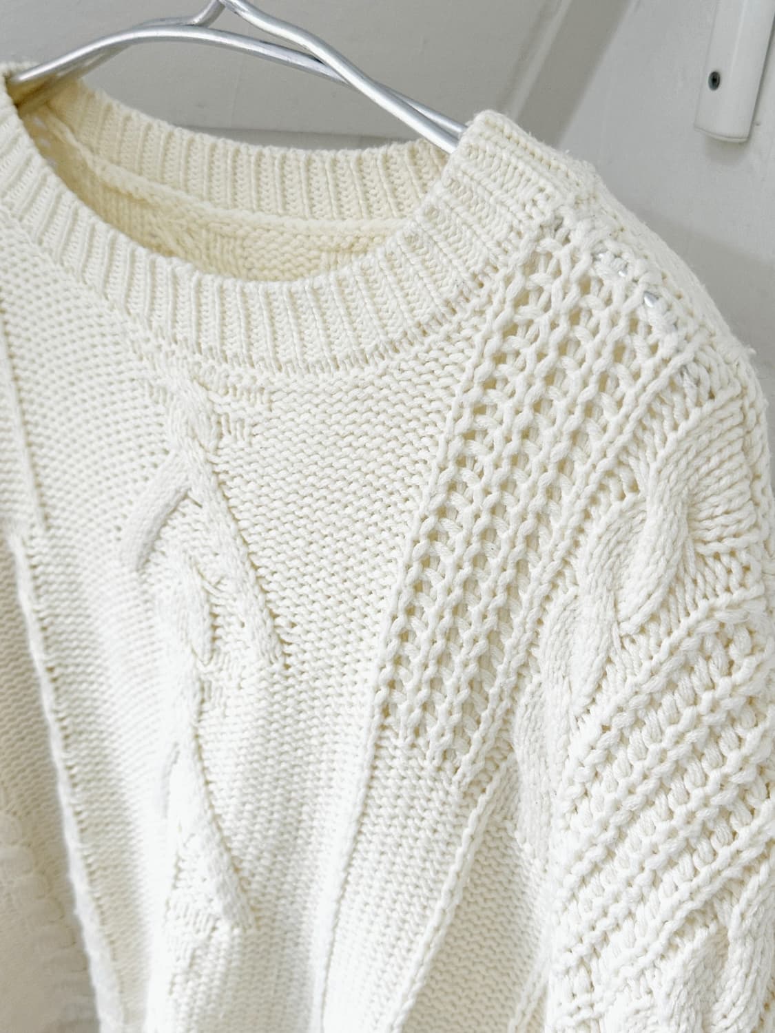 Wide sleeve design loose knit P/O 상품이미지6