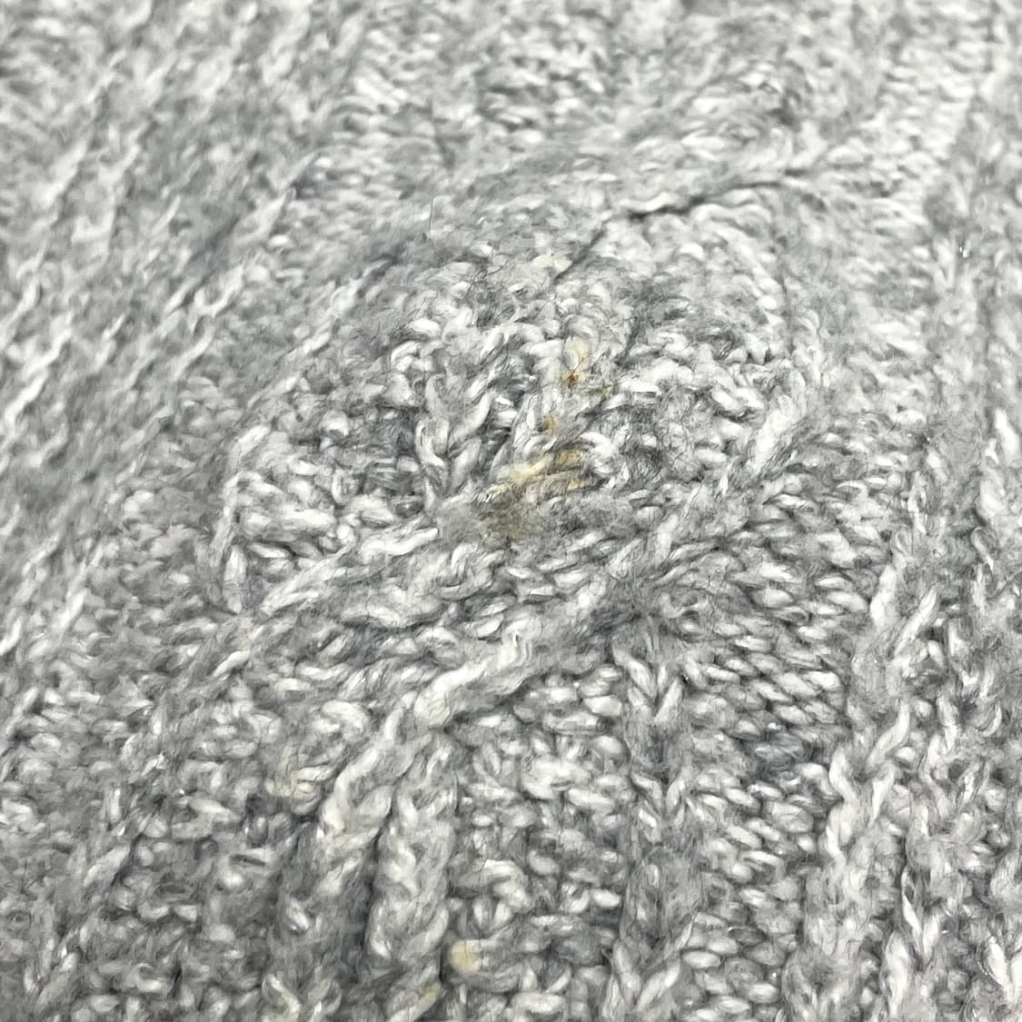 타미힐피거 그레이 꽈배기 아크릴혼방 니트 여성L 상품이미지4