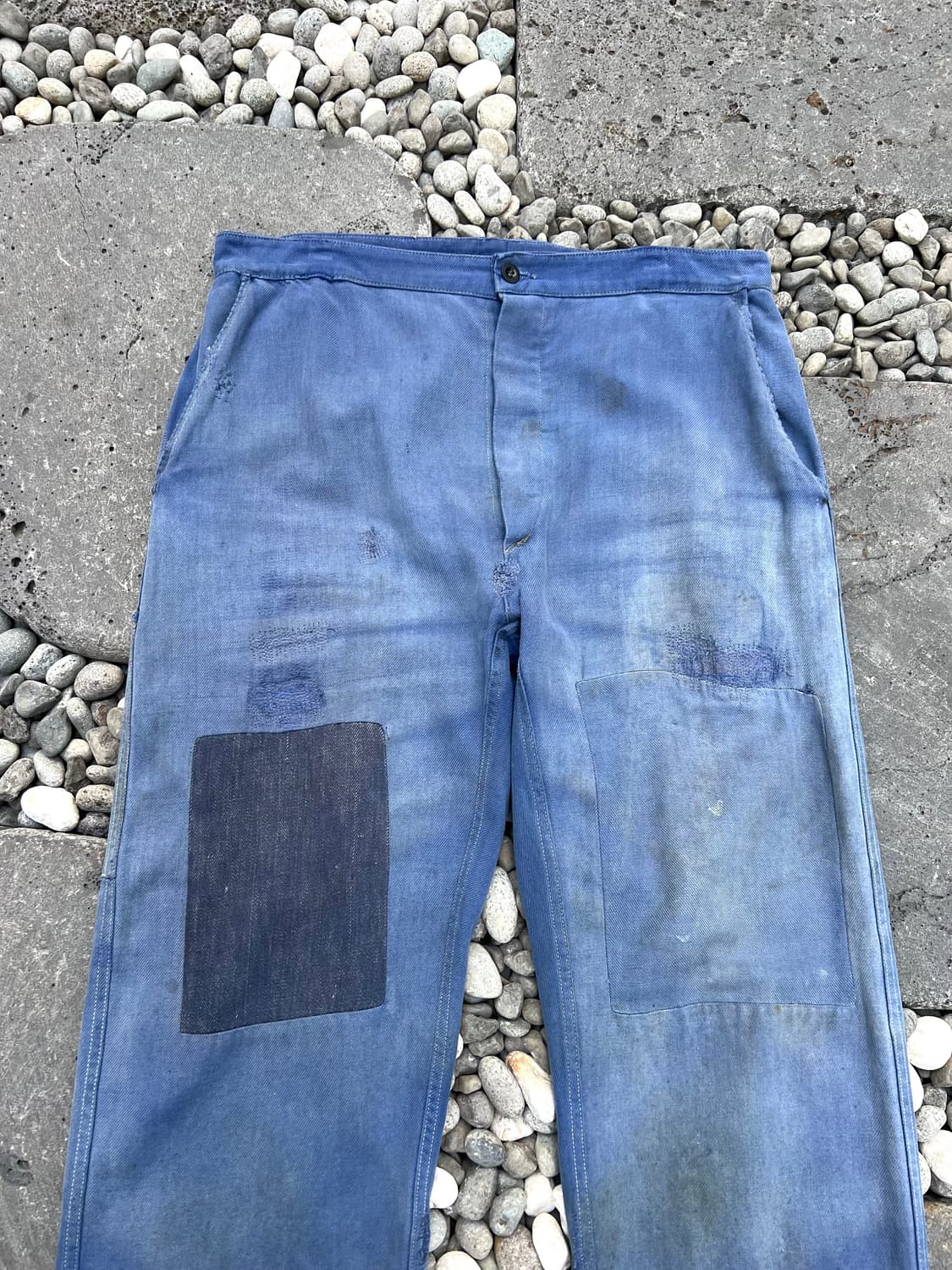 HARD FADED WASHING PATCHWORK 패치워크프렌치워크팬츠 상품이미지3