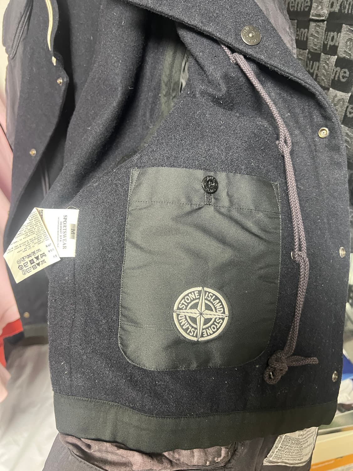 스톤아일랜드 Raso Gommato 피코트 (다비드 자켓) 상품이미지7