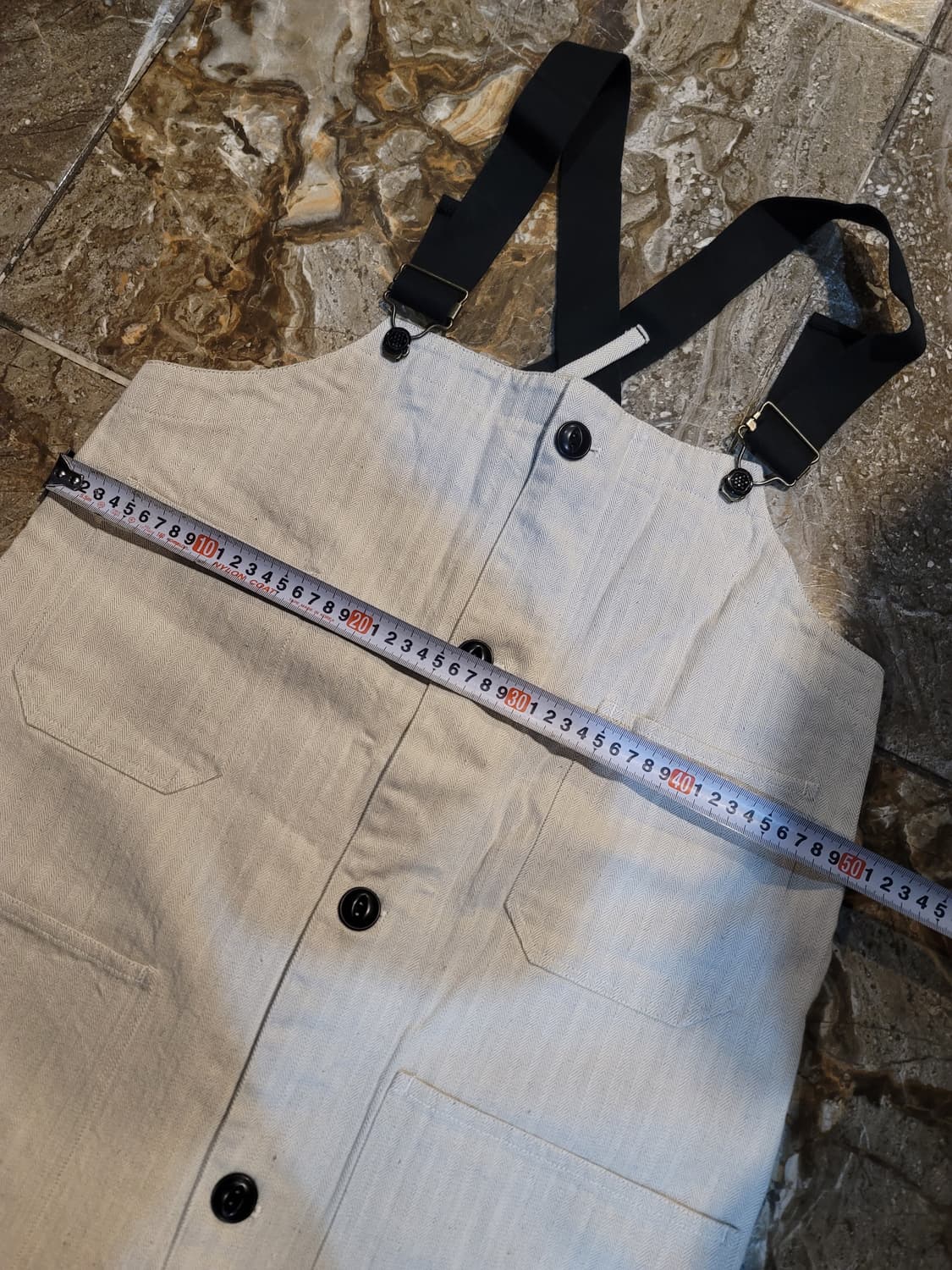 사무라이진 오트밀 헤링본 오버롤 (일본한정판) 상품이미지5