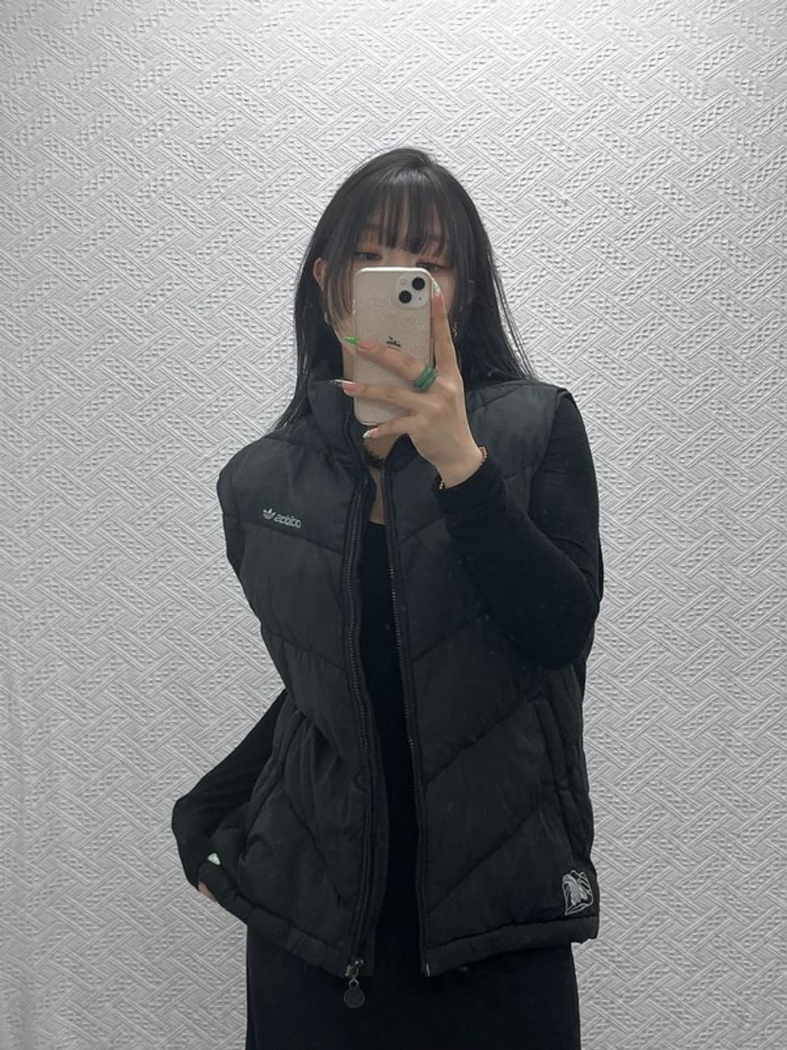 아디다스 올드스쿨 빈티지 캐주얼 패딩 조끼 110 C08938 상품이미지1