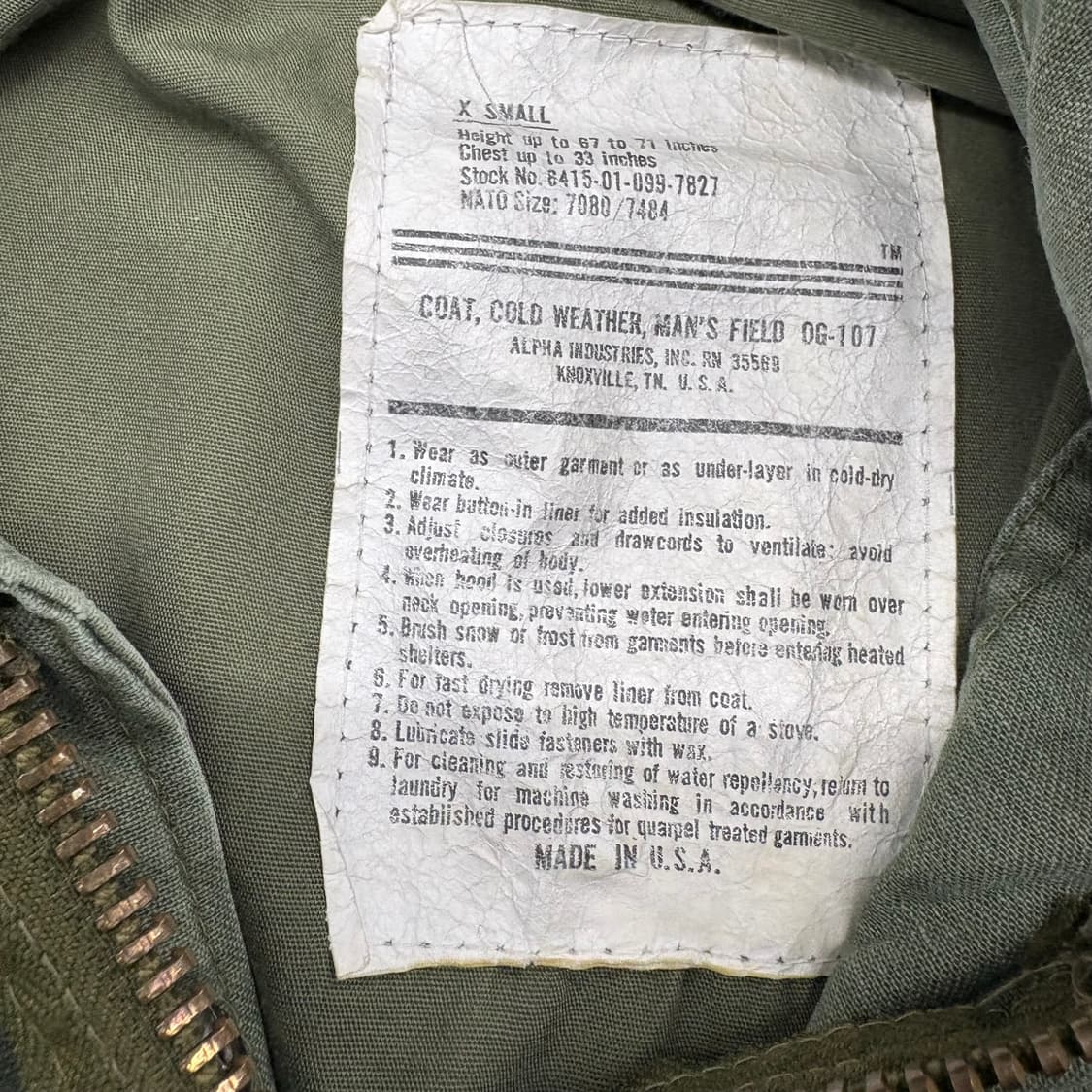 (90)Usa og M65필드자켓 상품이미지6