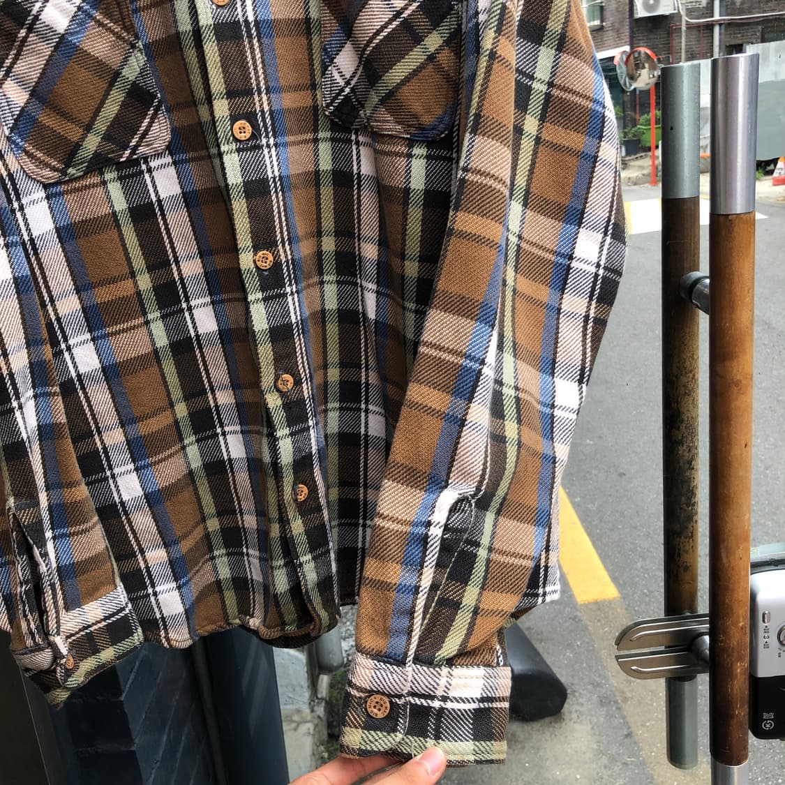 70s Big Mac flannel shirt-XL 상품이미지5