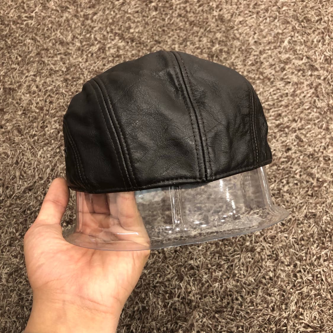 빈티지 소가죽 헌팅캡 상품이미지3