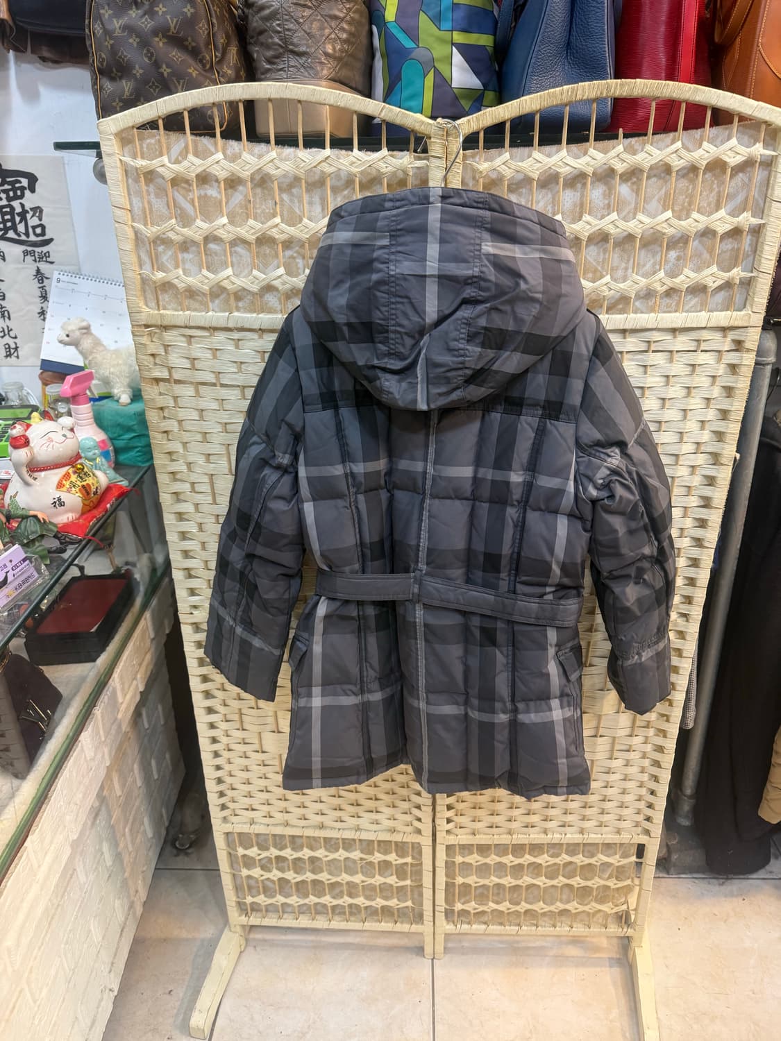 14y/44 정품 버버리 체크 후드패딩 팝니다 상품이미지8