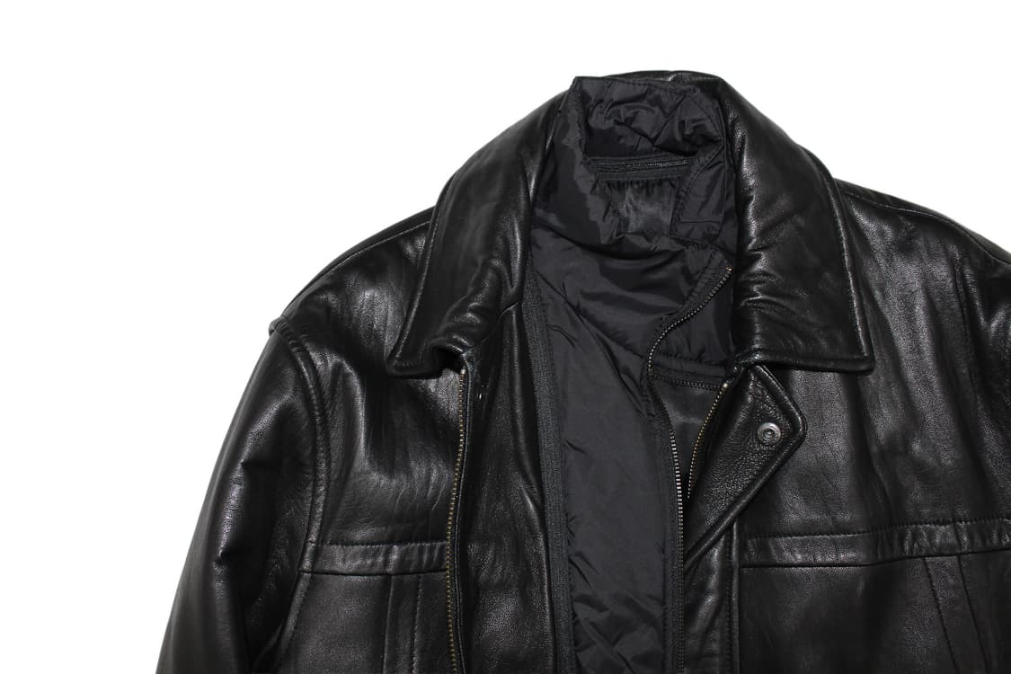 2000s Calvin Klein 캘빈클라인 카우레더 카코트 상품이미지2