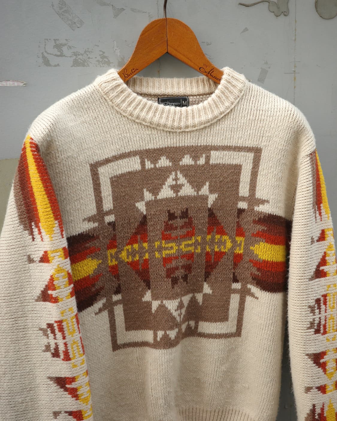 70s Jc penney 사우스웨스턴 패턴 니트 상품이미지2