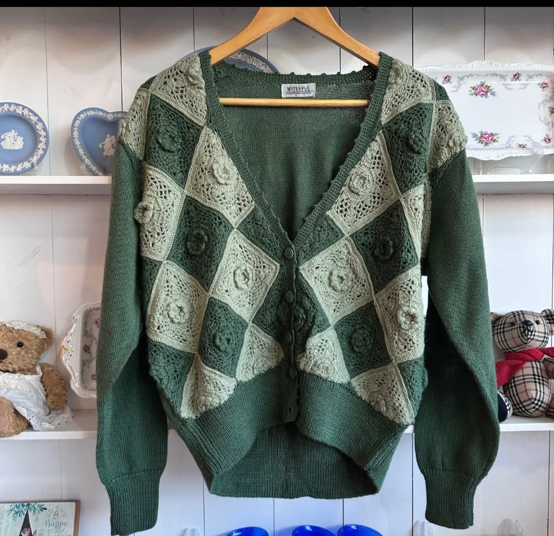 크로셰 패치워크 가디건 상품이미지2