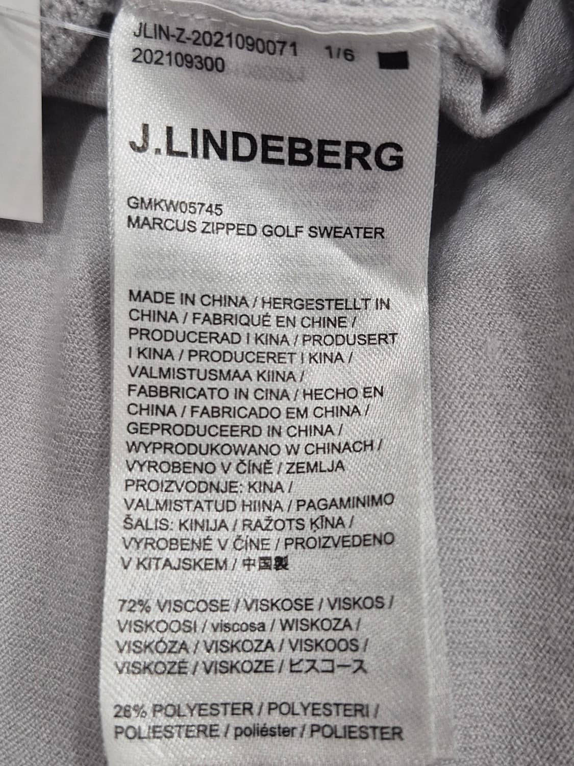 J.Lindeberg 긴팔 하프넥 풀오버 미드 레이어 골프 티셔츠 상품이미지6