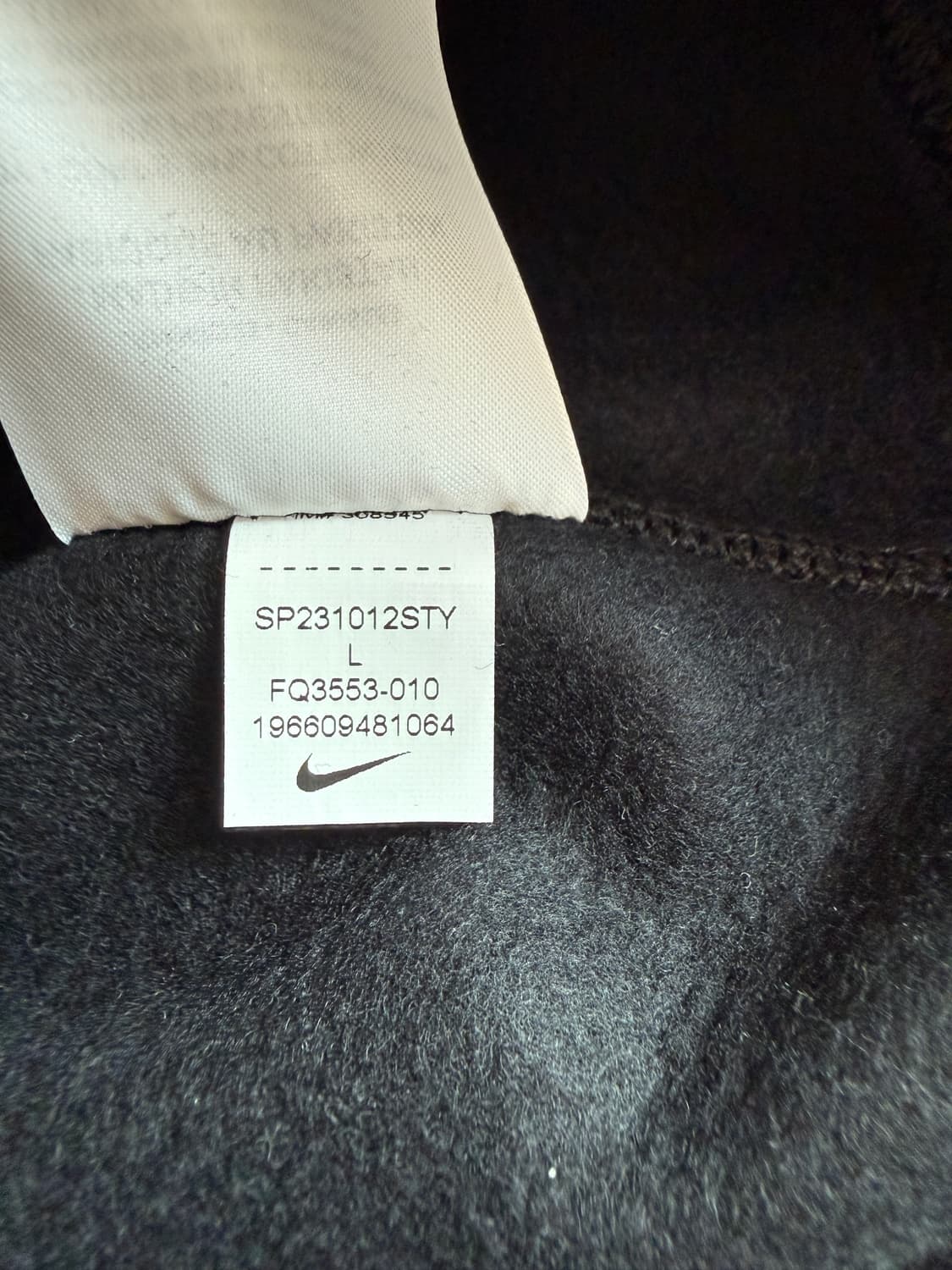 [L] 나이키 nocta 녹타 무지 블랭크 크루넥 맨투맨 스웻셔츠 블랙 상품이미지4