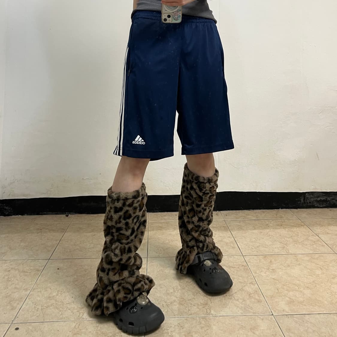 Adidas navy  half track pants 상품이미지1