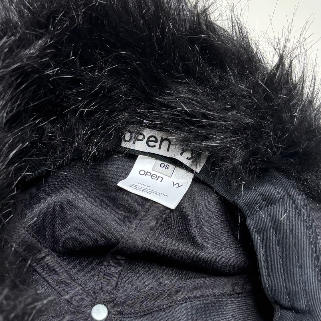 OPEN YY 포우 퍼 이어플랩 캡 (블랙) 상품이미지5