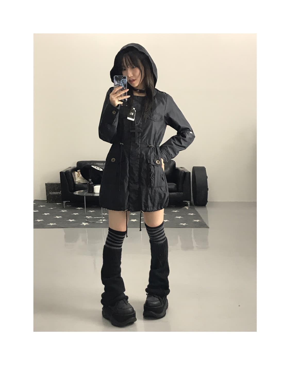 Jpn Black Nylon Puffer Jackets 상품이미지1
