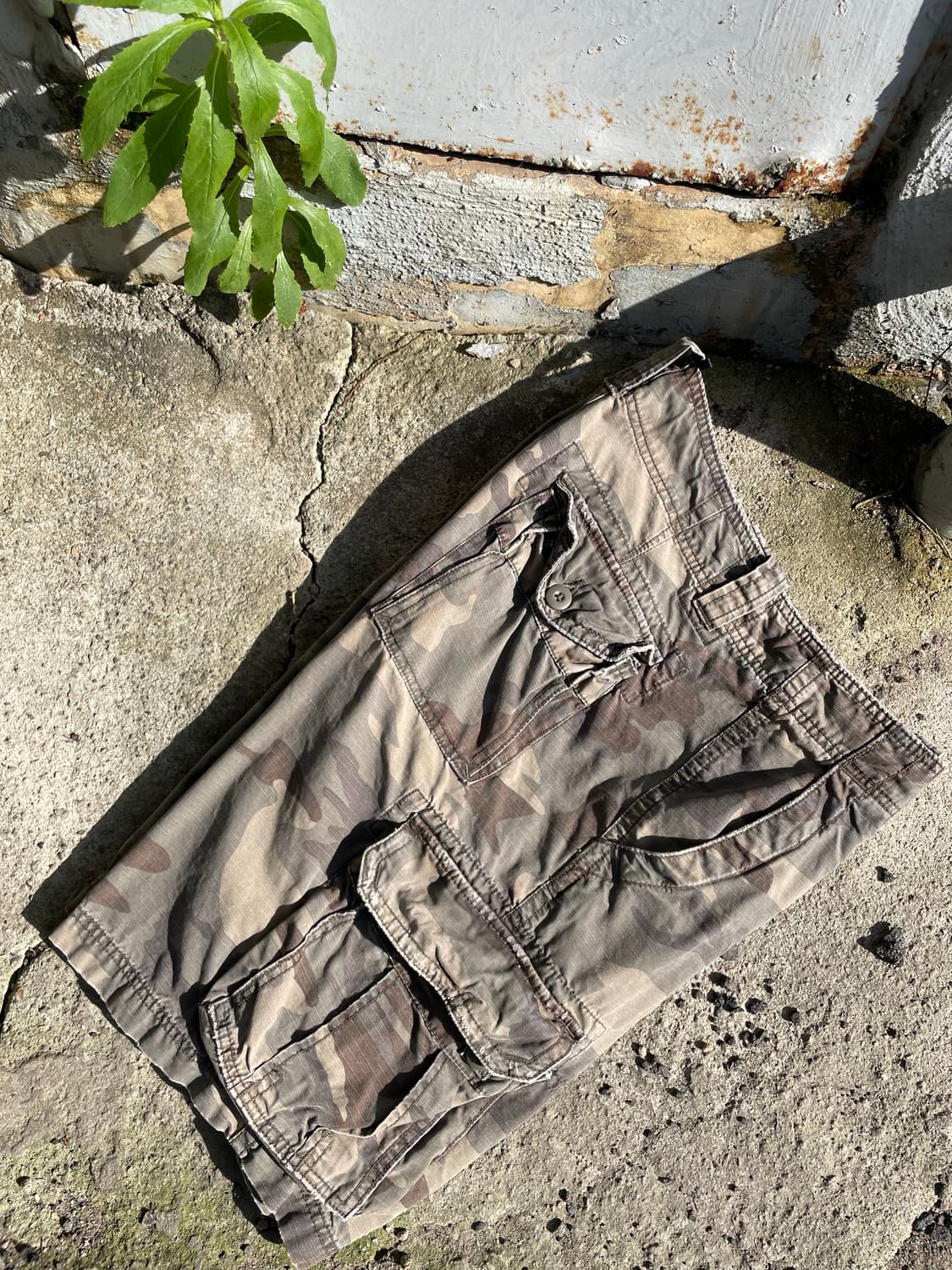 Vintage camo cargo short pants 상품이미지1