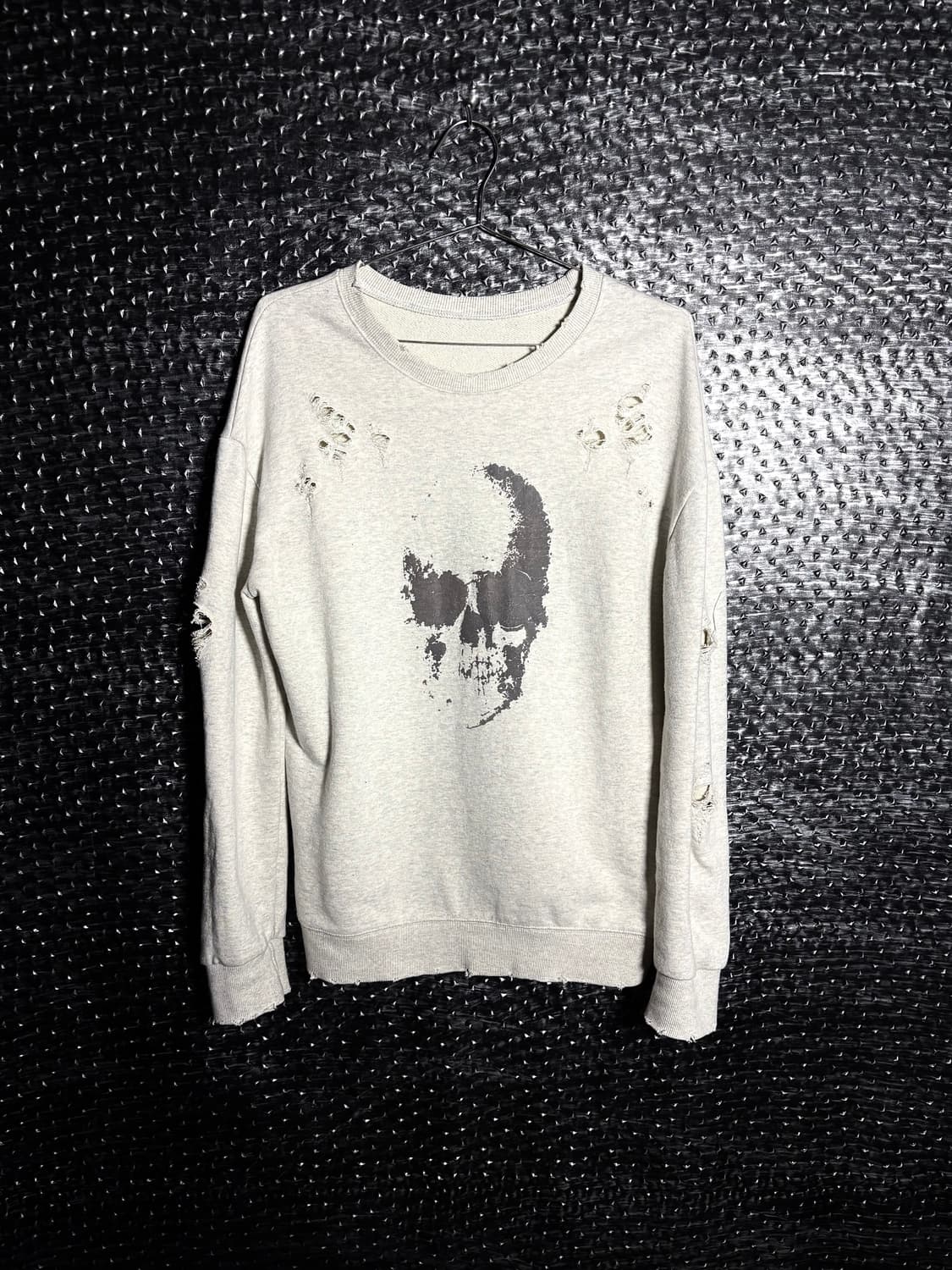 그런지 스컬맨투맨 상품이미지1