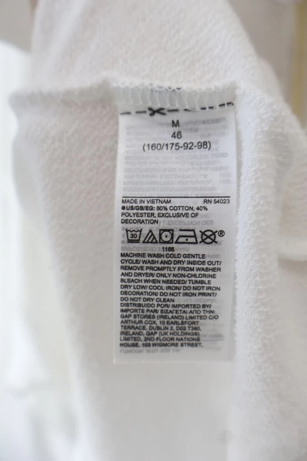 GAP Logo Half Zip Sweatshirt White 상품이미지6