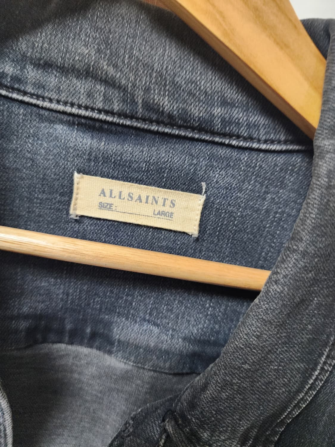올세인츠 블랙코팅데님자켓 상품이미지2