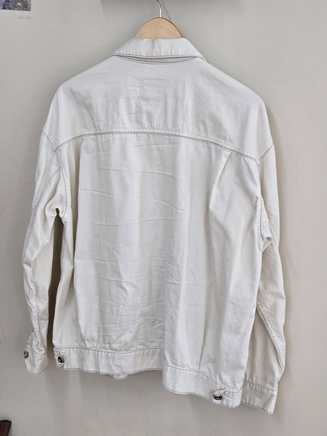에잇세컨즈 화이트 에크루 트러커 데님 자켓 L 봄자켓 추천 상품이미지6