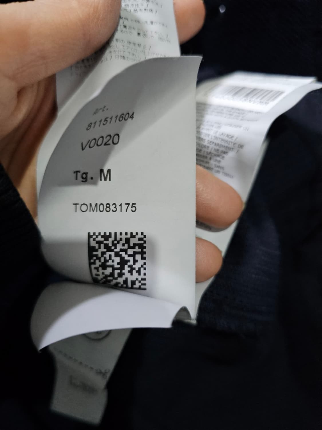 정품 24FW 스톤아일랜드 와펜 패치 코듀로이 자켓 블랙 95 / M 상품이미지9