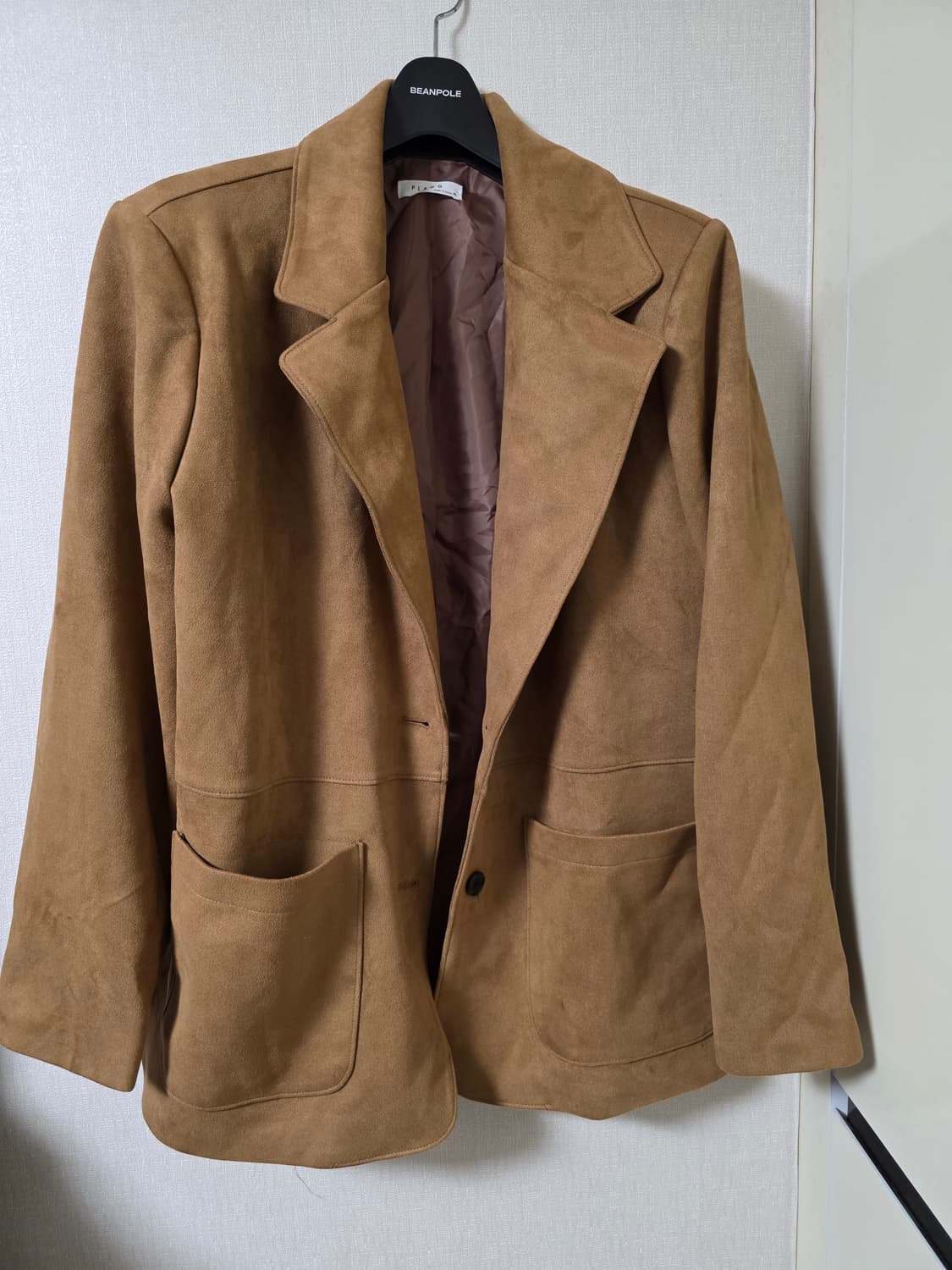 PLAGG 브라운 스웨이드 자켓 XL 상품이미지1