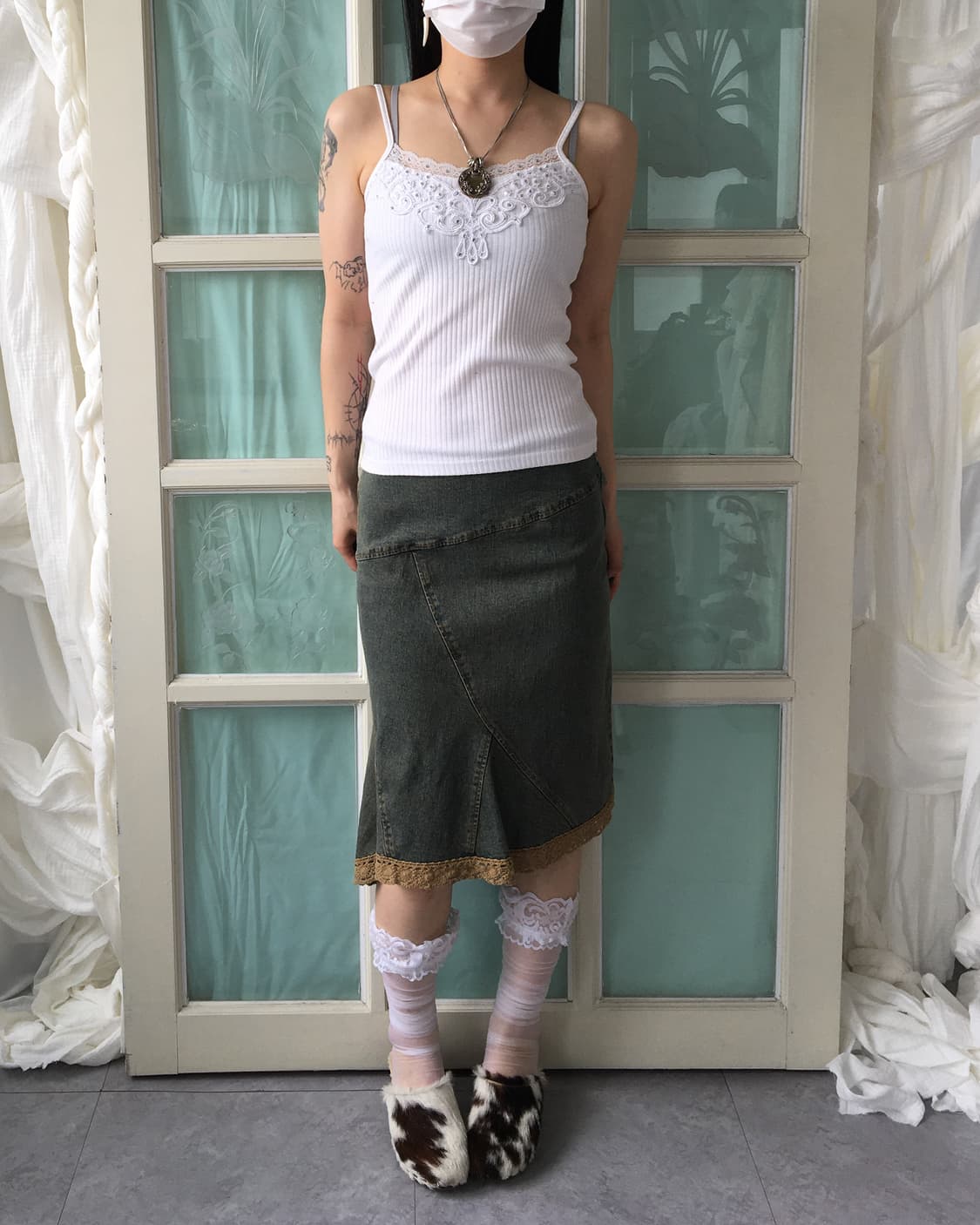 Ornament crochet point sleeveless 상품이미지4