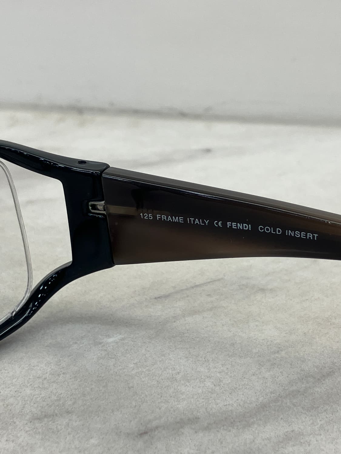 펜디 FENDI 빈티지 블랙 스퀘어 뿔테 안경 상품이미지7