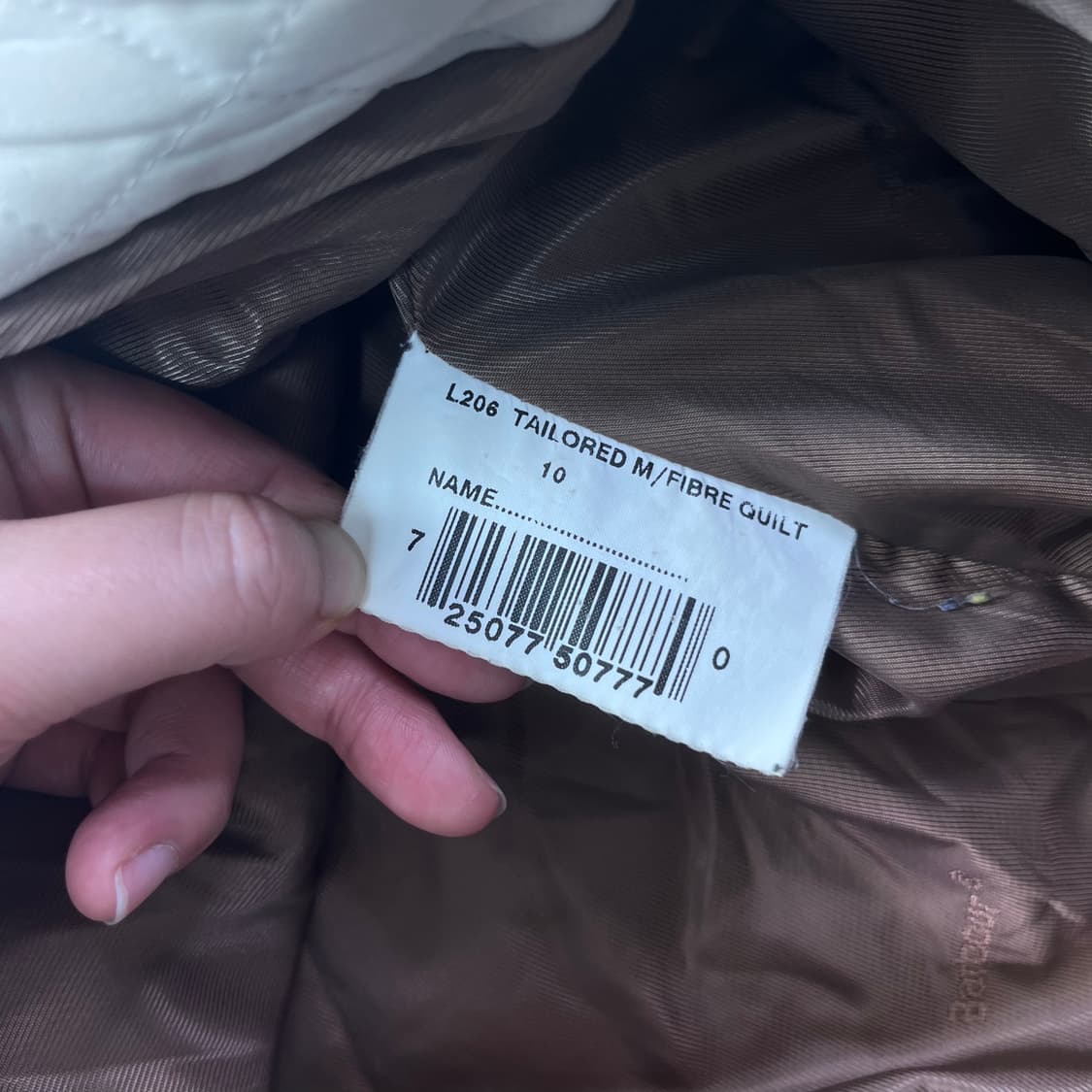 W 95 바버 퀄팅 버튼 자켓 상품이미지5