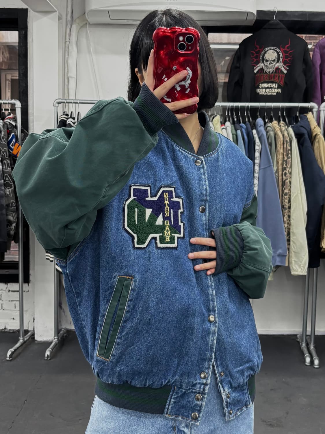 VTG MV Sport 데님 바시티 자켓 상품이미지1