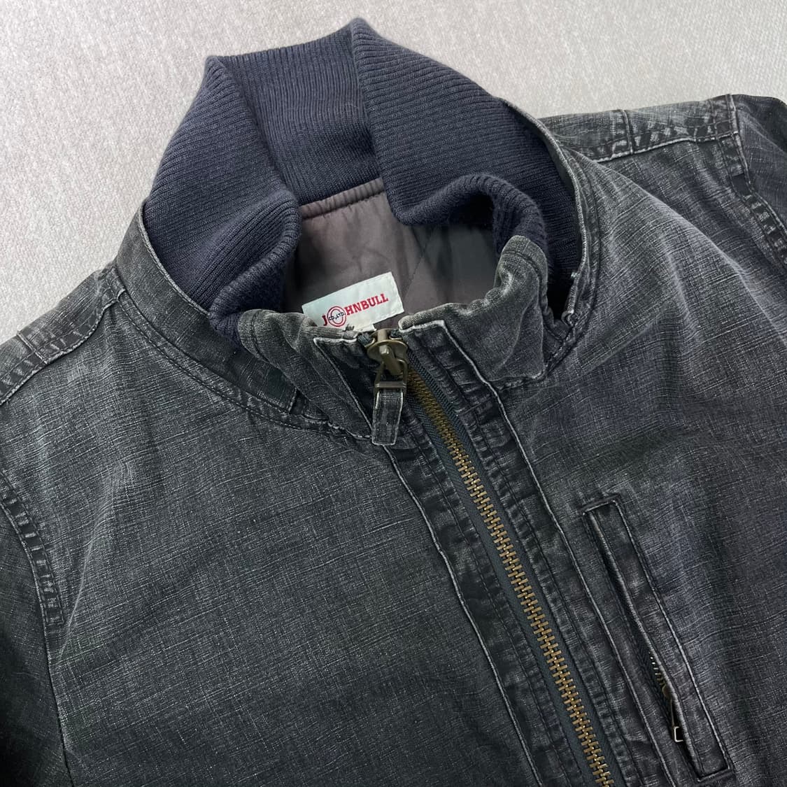 100 존불 Y2K  일본판 누빔 데님 블루종 자켓 상품이미지2