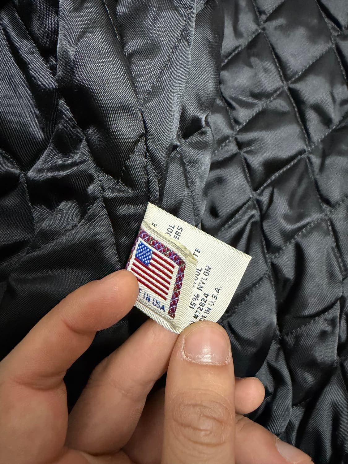 L) 90s 골든베어 x BIKER TRASH 레더쉘 바시티 자켓 상품이미지7