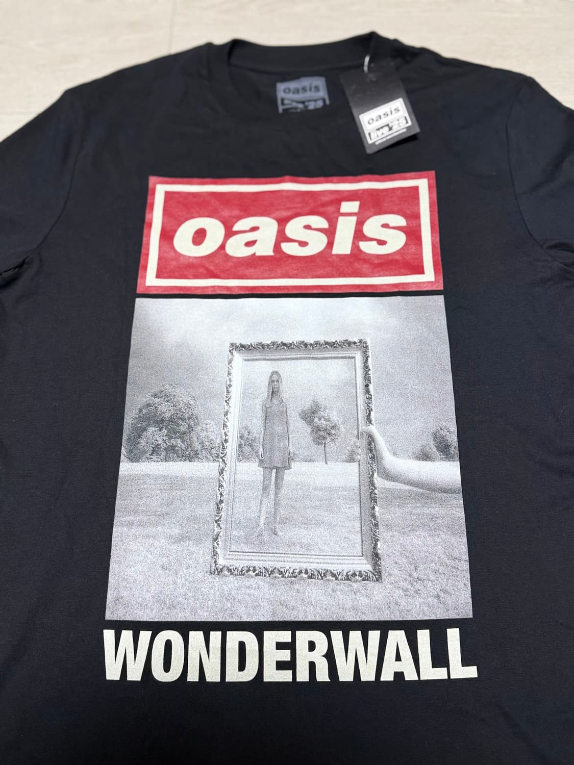 공식 오아시스 라이브 25 Wonderwall 티셔츠 상품이미지3