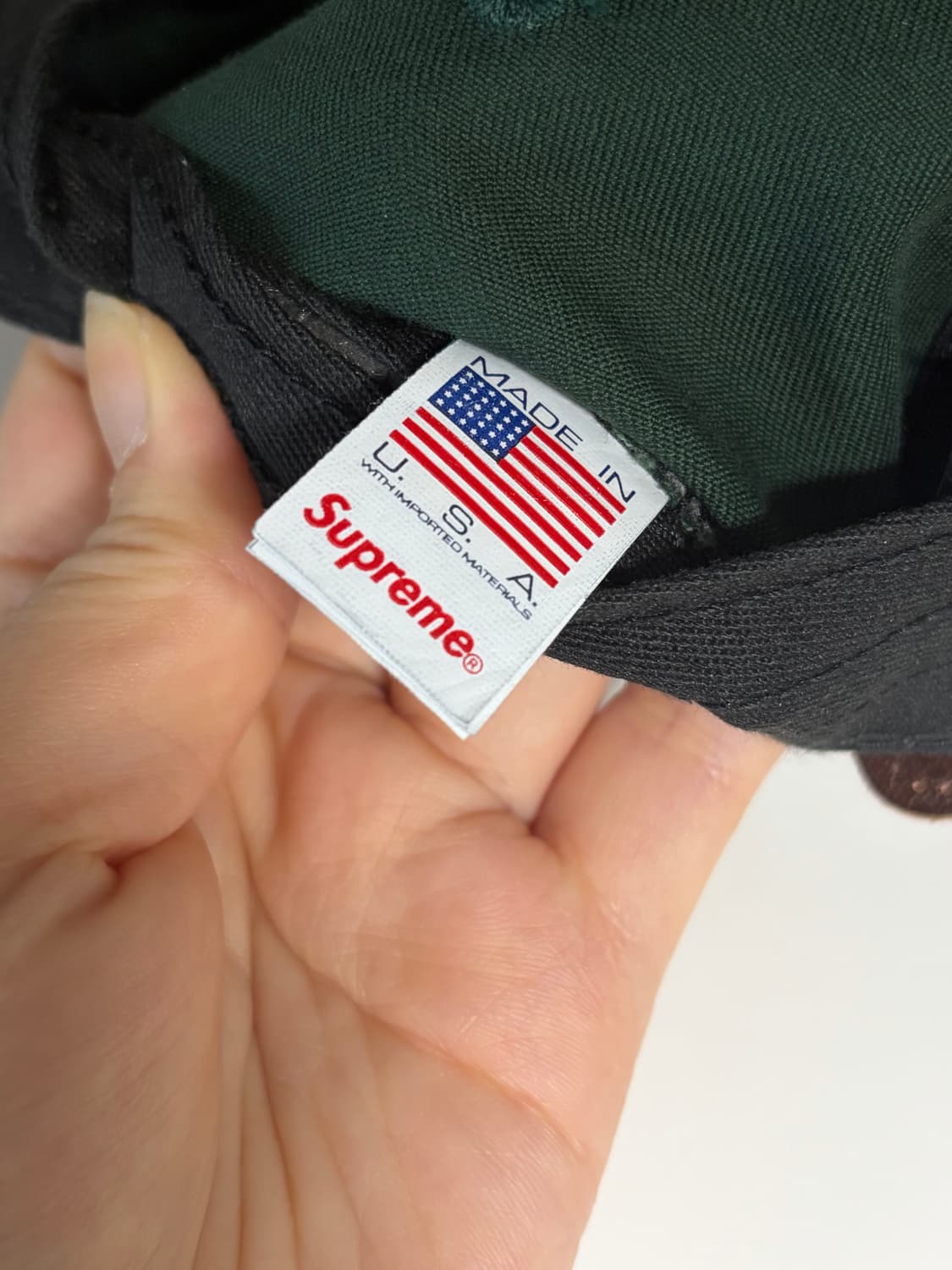 Supreme Washed Chino Twill Cap PineGreen 상품이미지6