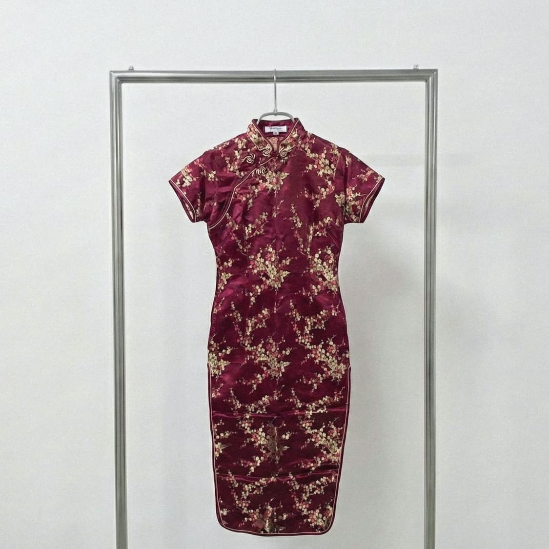 [Vintage] Burgundy Gold Qipao 상품이미지1