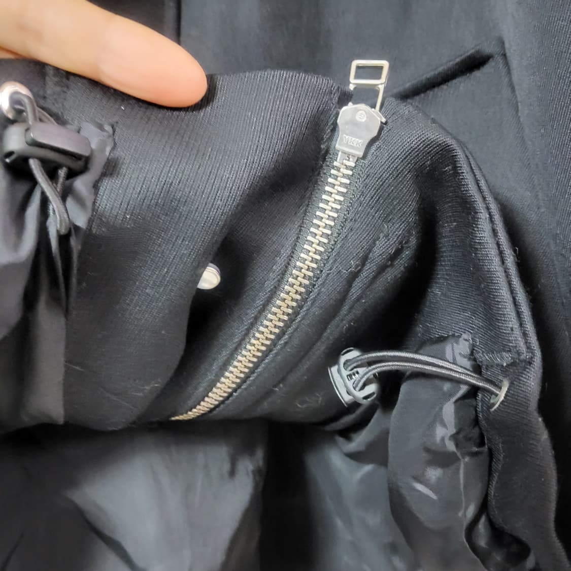 새상품 PSYCHIARTIS사이키아티스트 타이 블루종 코튼버젼 블랙 50 상품이미지3