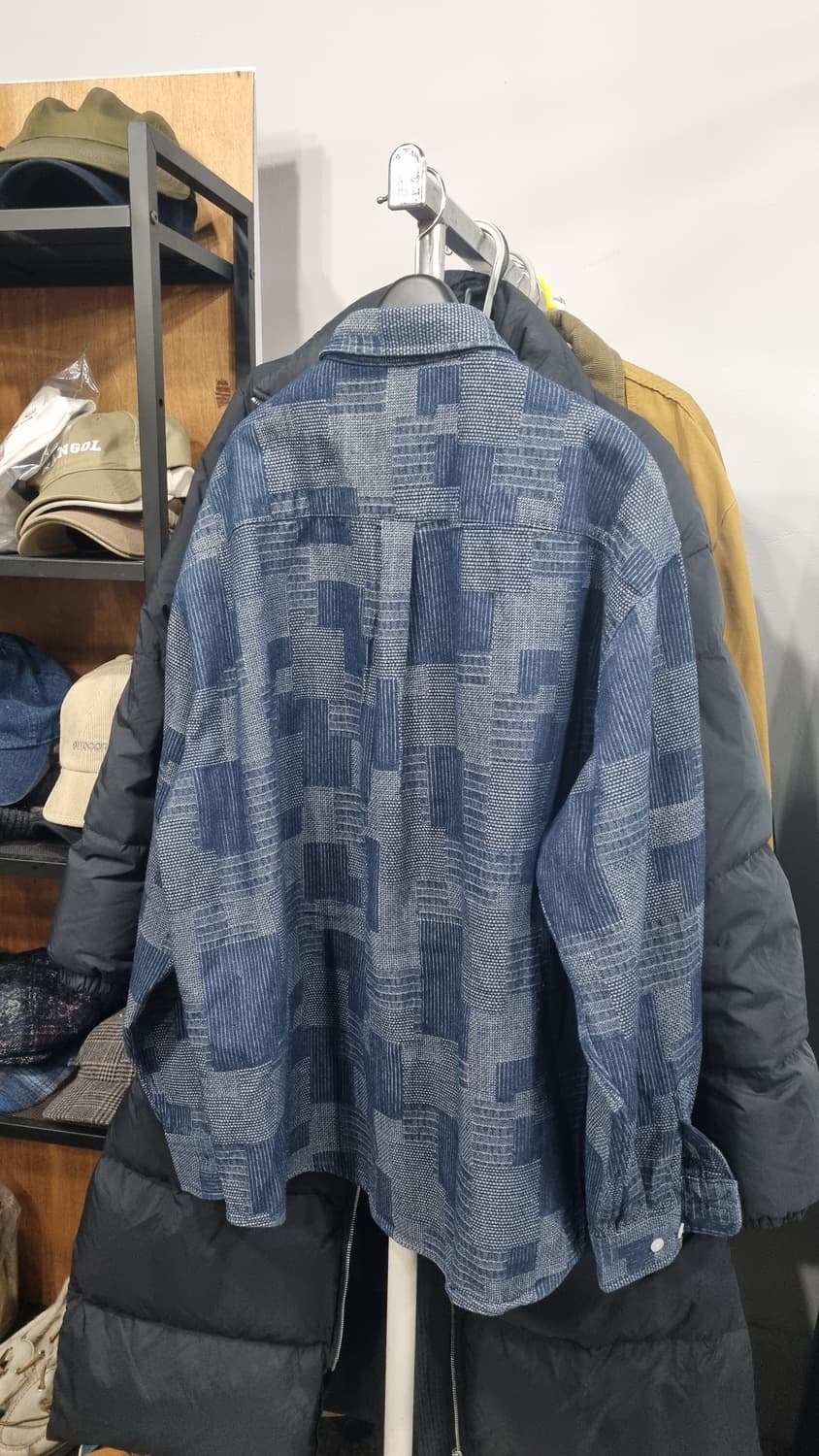 프리즘웍스)) 패치워크 셔츠자켓 105~110(xL) 상태최상 상품이미지3