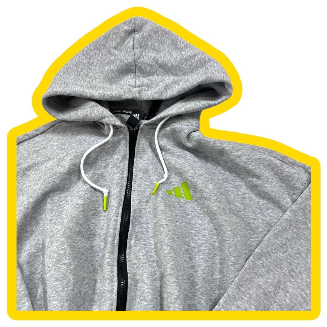 아디다스 빅로고 2way 투웨이 크롭 후드집업 상품이미지2