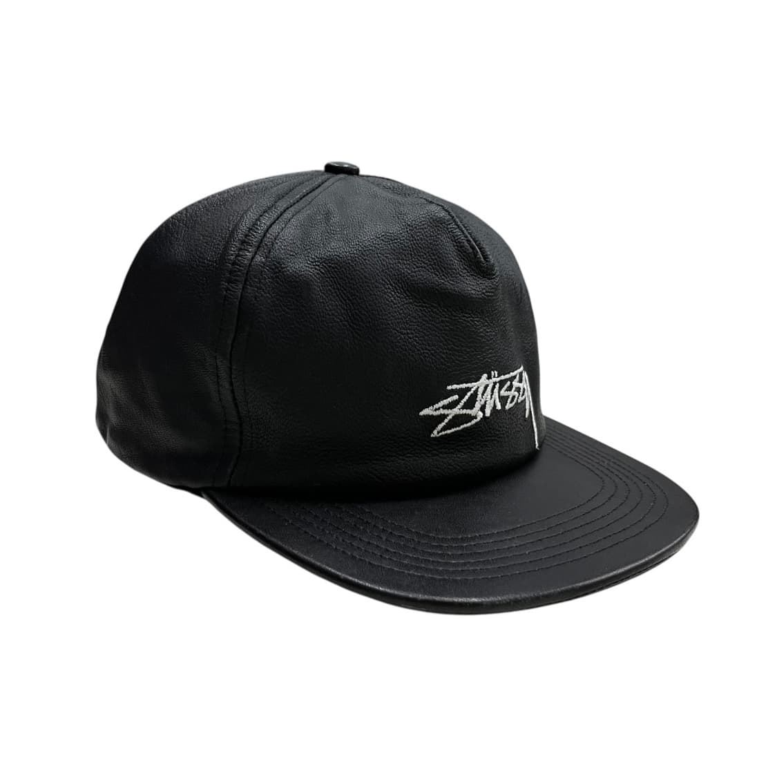 스투시 레더 블랙 스냅백 상품이미지6