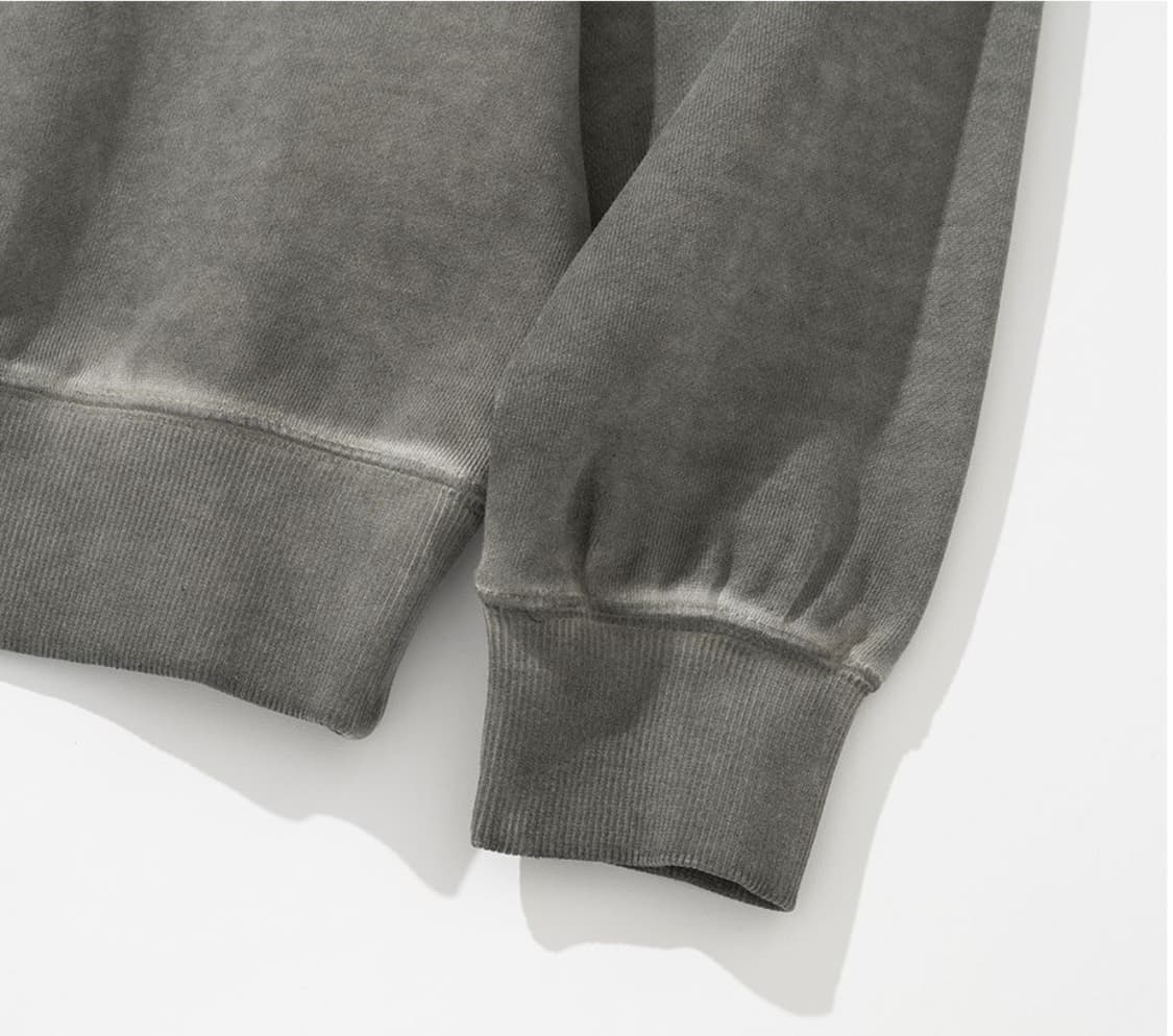 Uniform Bridge 유니폼 브릿지 하프 집업 스웨트셔츠 올리브 상품이미지9