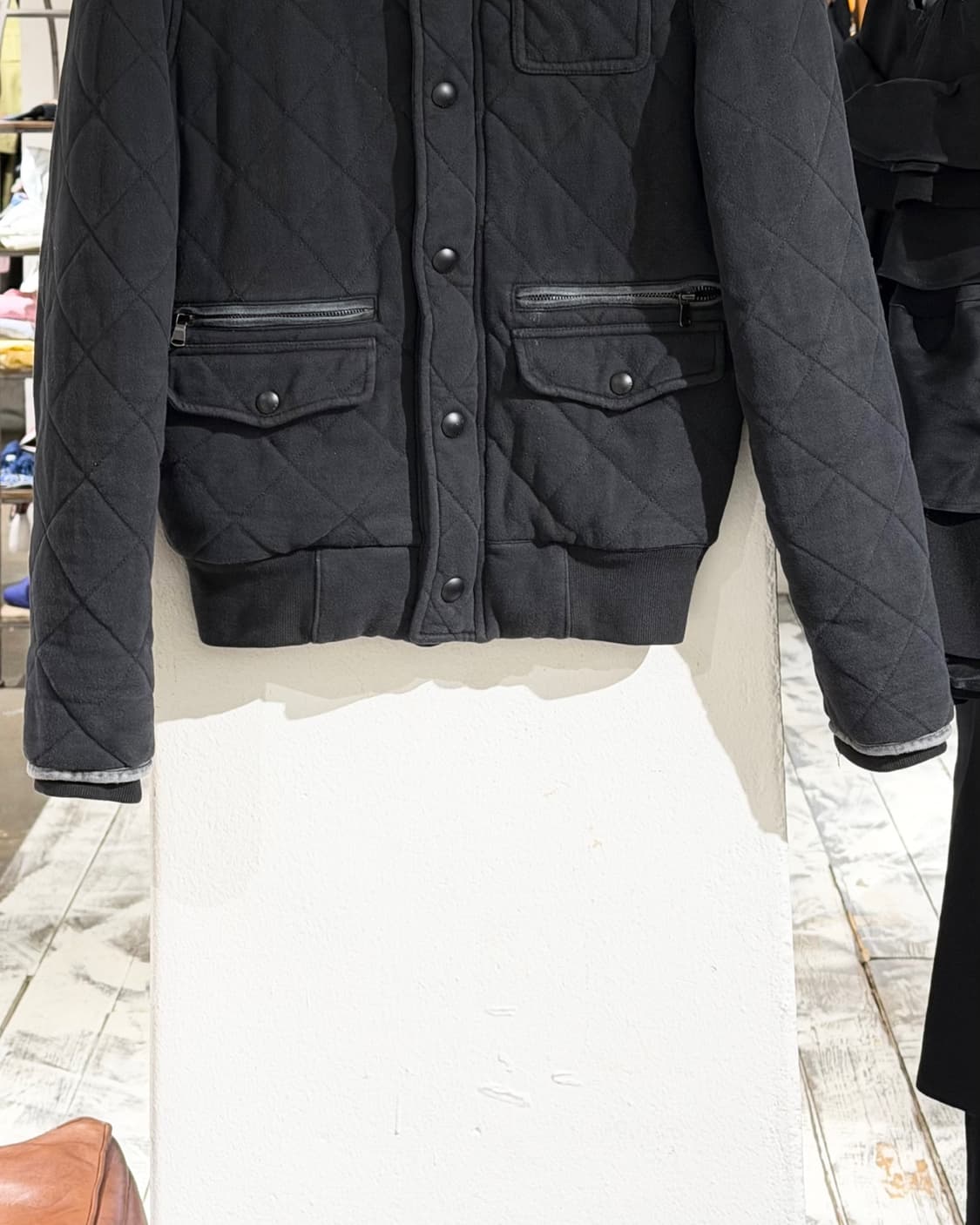 폴로 랄프로렌 블랙 스냅버튼 포켓 퀼티드 자켓 상품이미지5