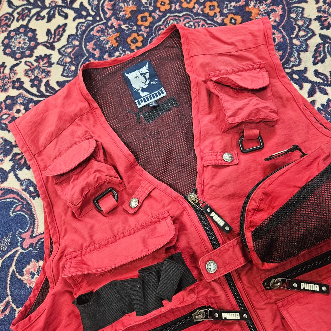 푸마(Puma) 90's 빈티지 멀티포켓 나일론 베스트 자켓 상품이미지3