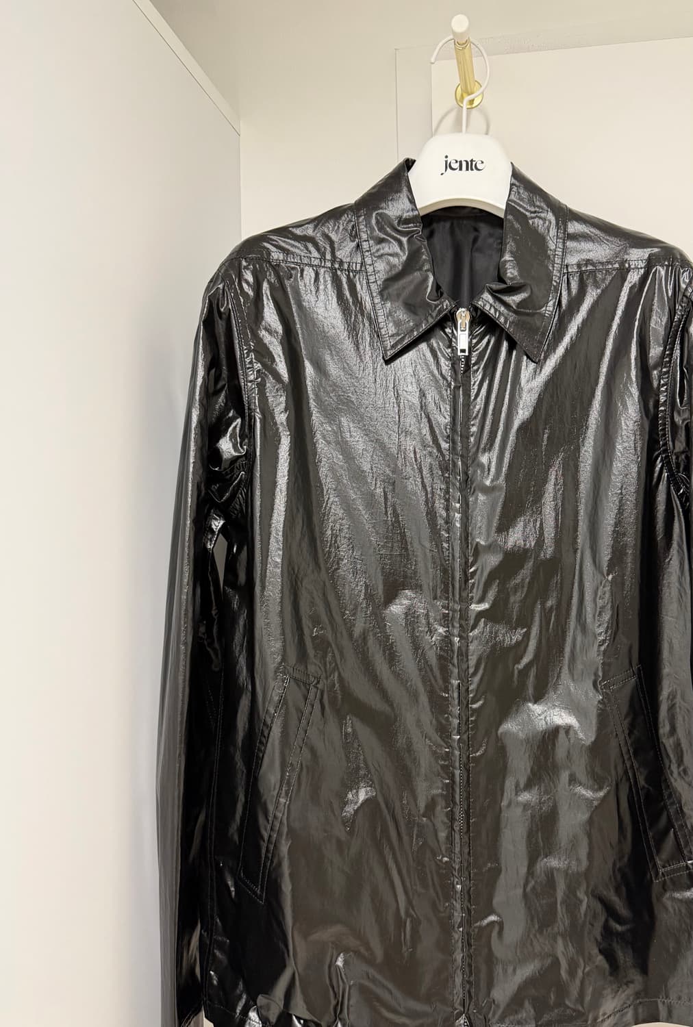 릭오웬스 코팅 브래드 집업자켓 48(100) 미착용 상품이미지3