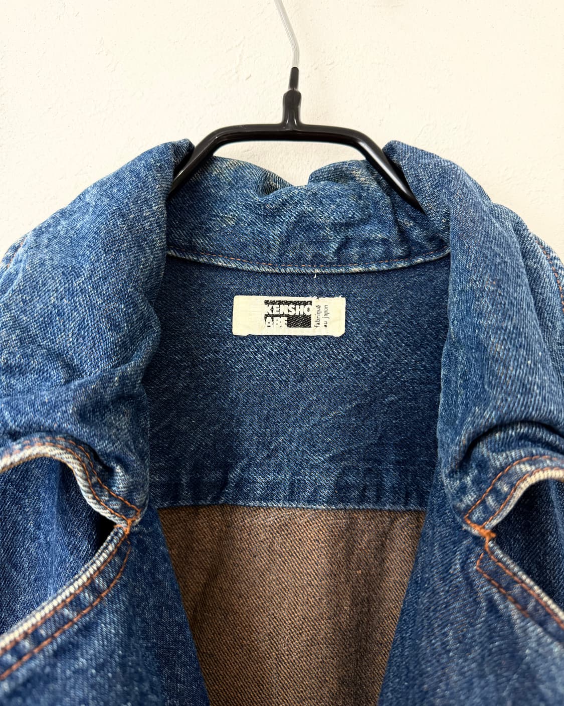 80s KENSHO ABE 본디지 데님 봄버 상품이미지7