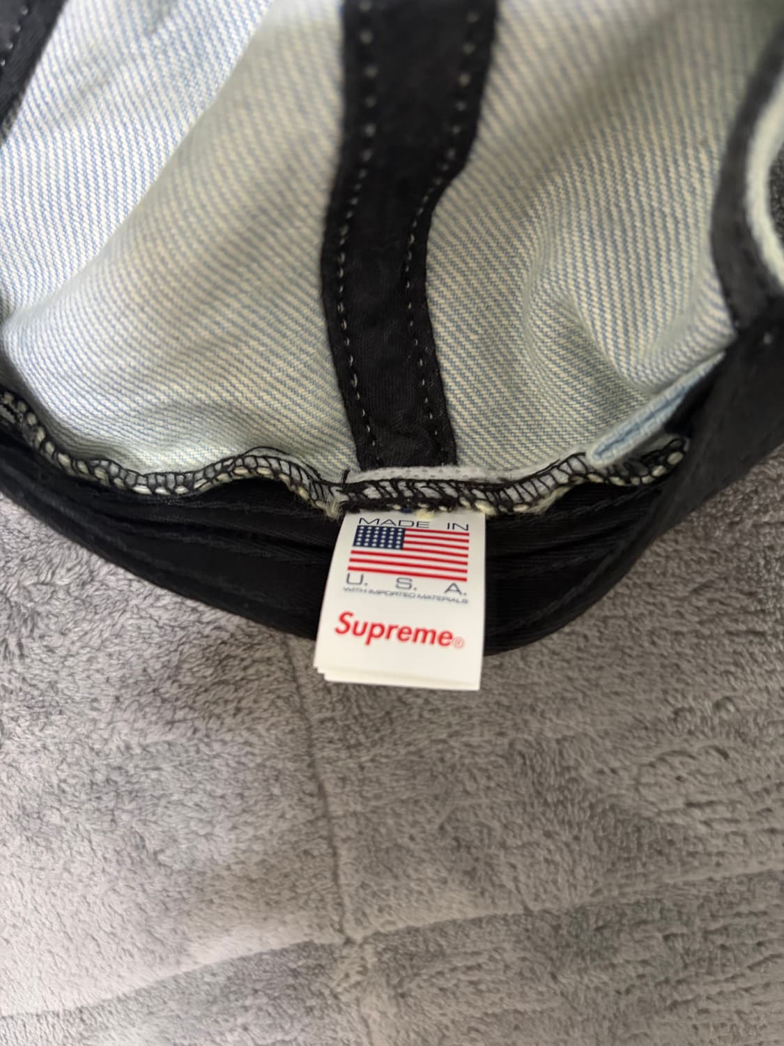 슈프림 피그먼트 코티드 투톤 S 로고 6-패널 데님 - 25FW 상품이미지3