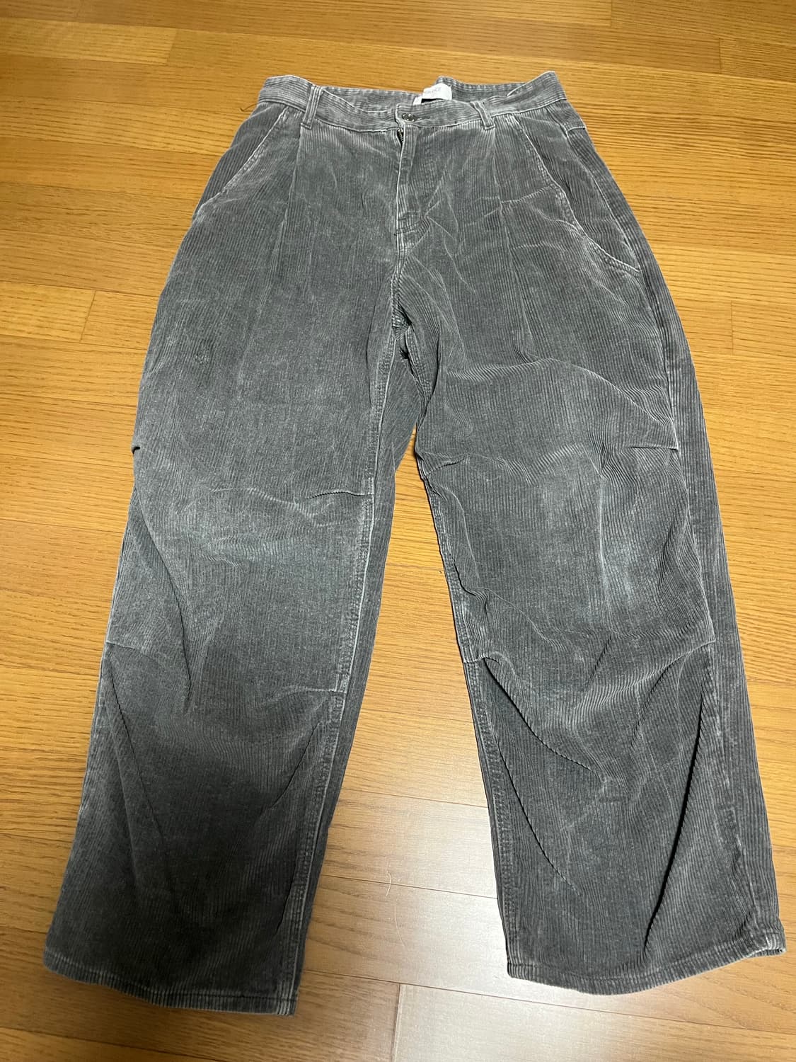라그랑지 CORDUROY TWO TUCK PANTS GREY 상품이미지2