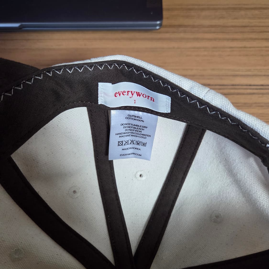 (새제품) [Free] 에브리원 투톤 데이캡 브라운 / 볼캡 우드비 상품이미지5