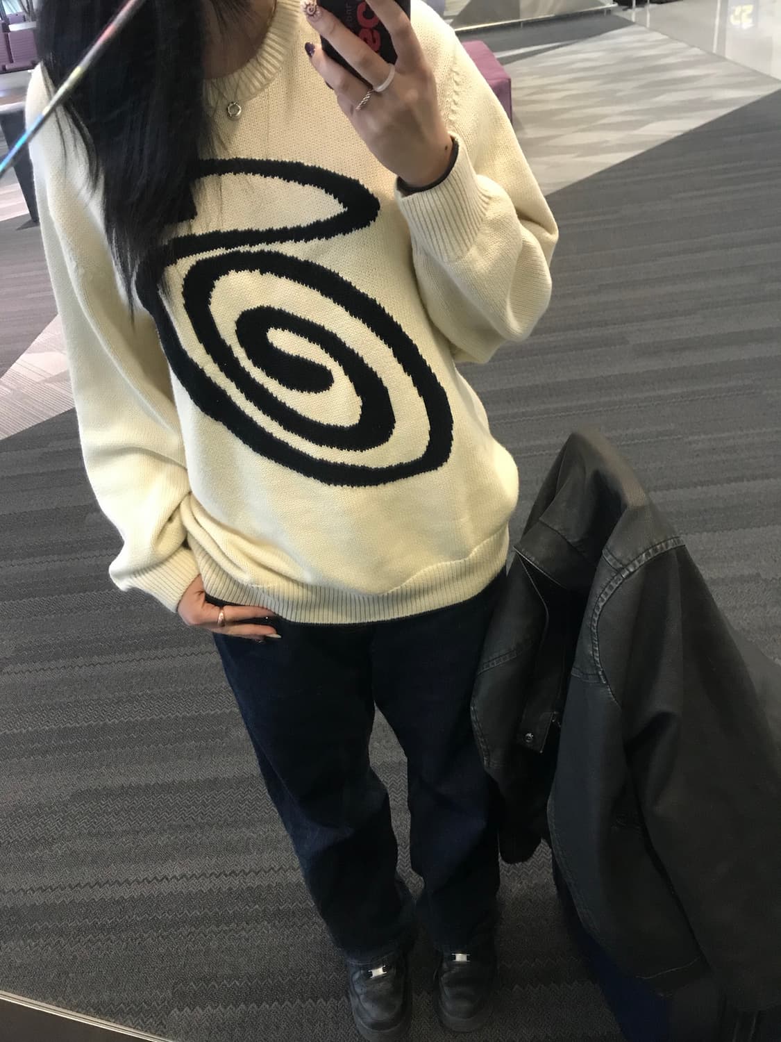 스투시 컬리 S 스웨터 내츄럴 상품이미지1