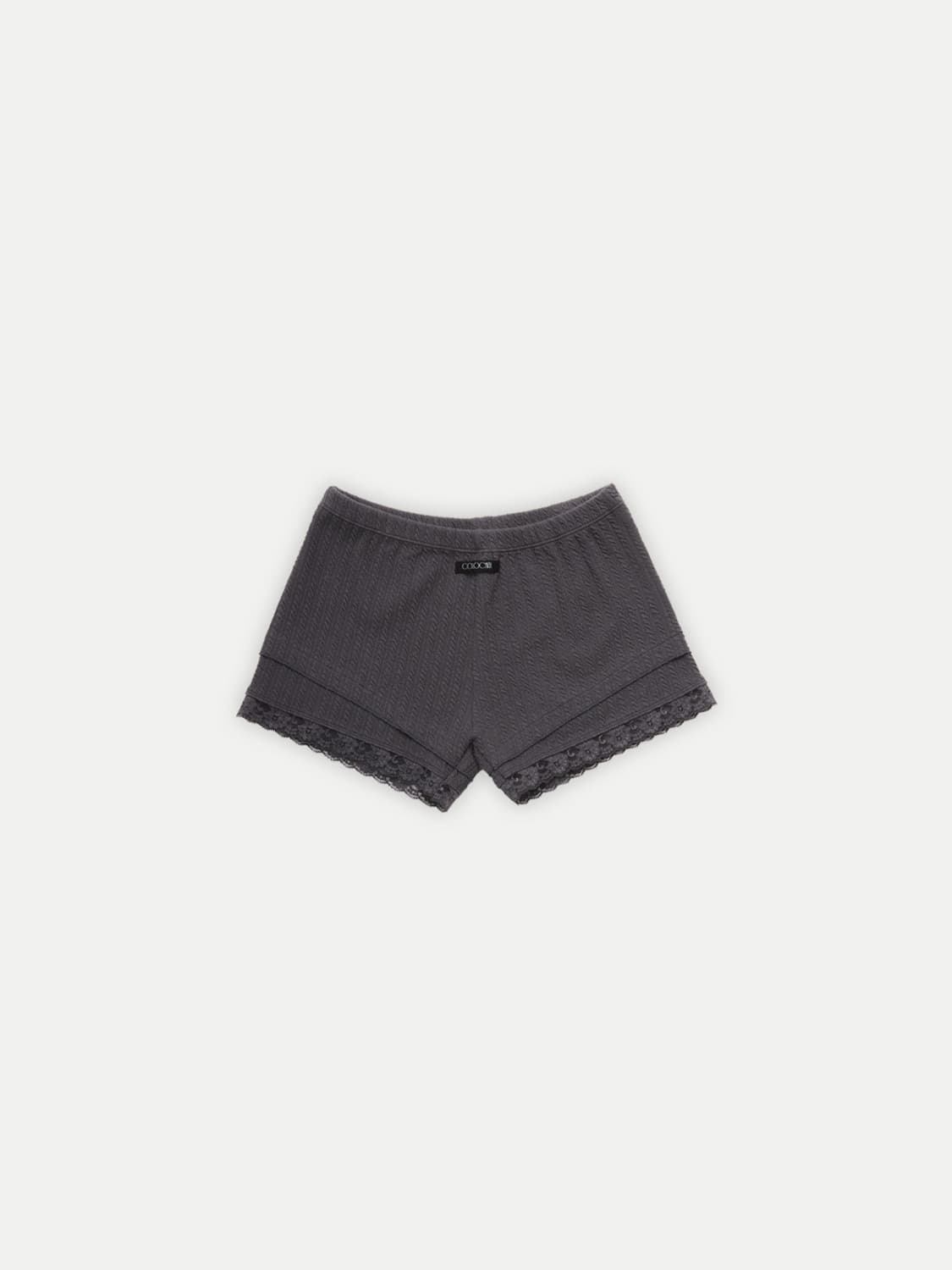 콜로신스 ANFORA LACE SHORTS DARK GRAY 상품이미지1