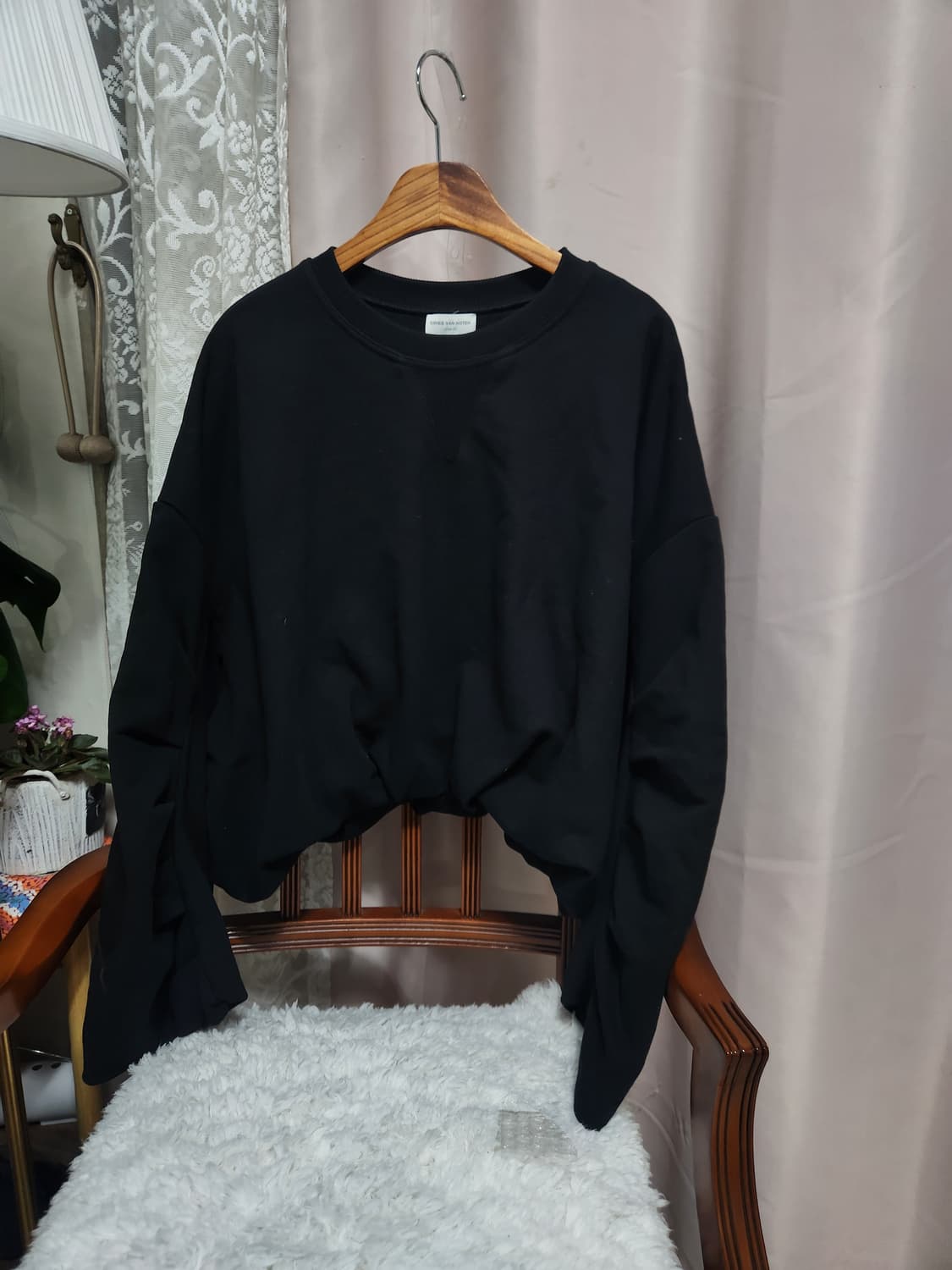 드리스 반노튼 주름 크롭면티셔츠 상품이미지1